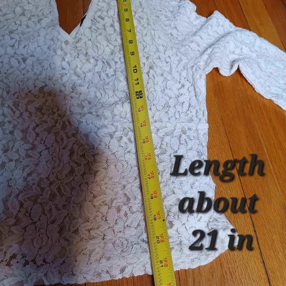 REDTAG  Cream LACE Blouse - Picture 3 of 7